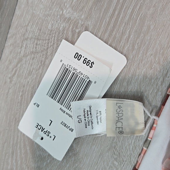 NWT L Space Women Anthropologie Joy Bottom Bitsy swim sz L - Picture 4 of 9